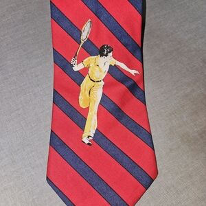 Vintage Joe Boxer “Joe’s First Serve” Tie • 4″ Wide • Made in USA